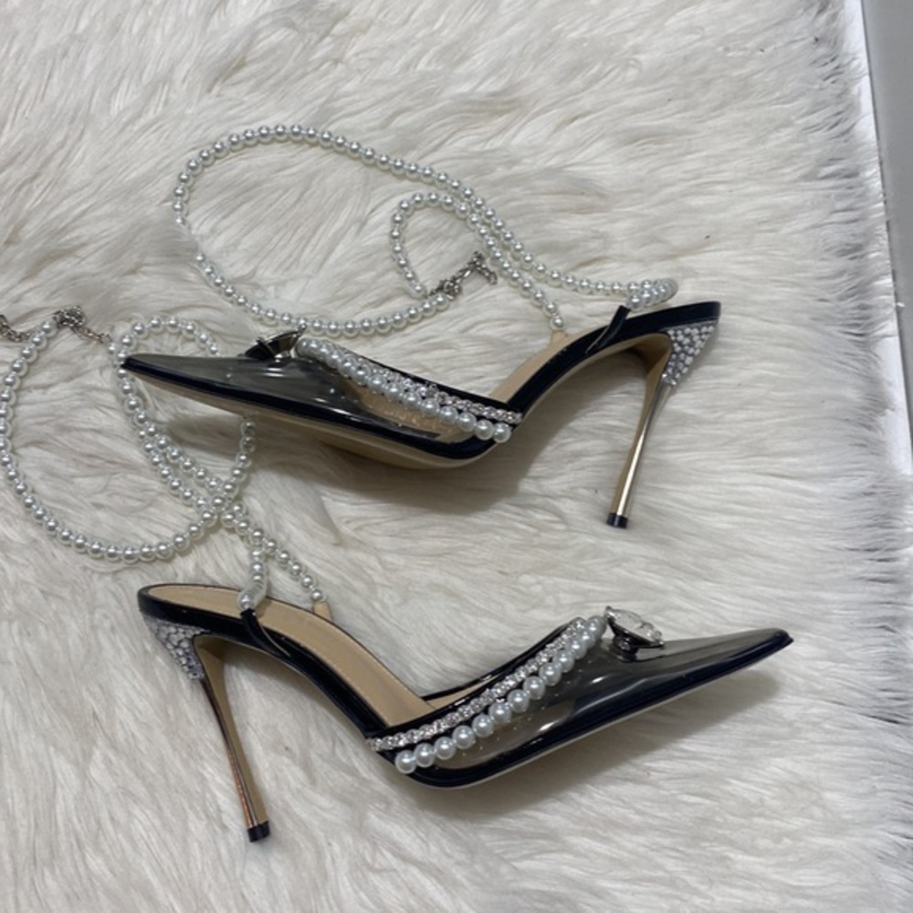 Mach & Mach Diamond of Elizabeth‎ embellished pvc pump size 37.5EU - Picture 4 of 13